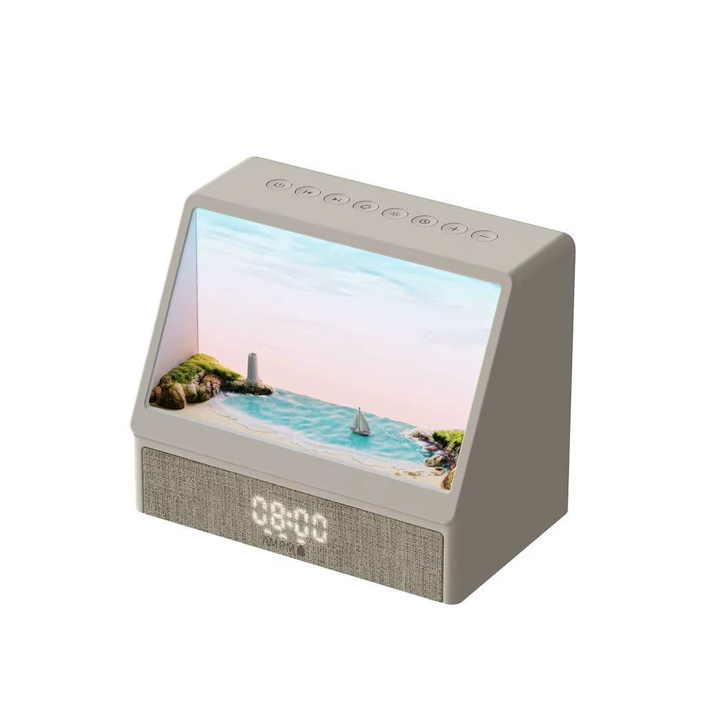 Bluetooth Sunrise Alarm Clock Table Light White Noise Wake up Light with 12 Sounds Dimmable Sleep Clock for Adults Kids Bedroom