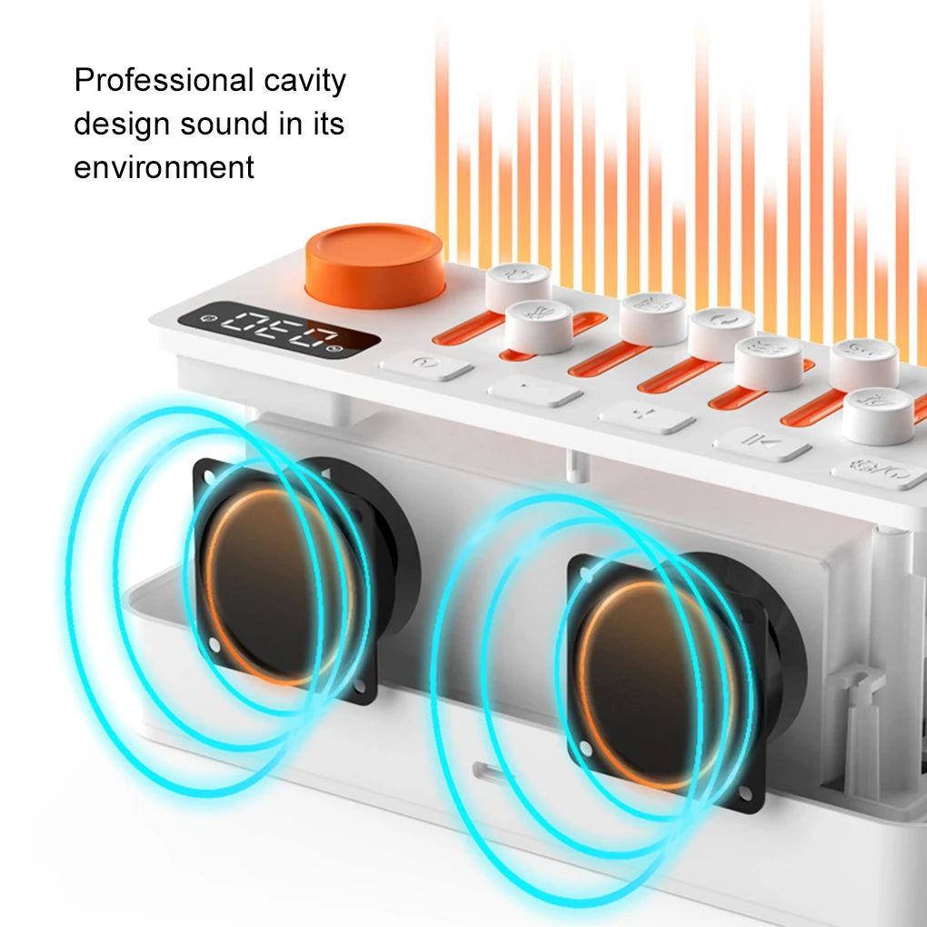 Noise Machine for Sleep with Immersive Sound Effects and Colorful Night Lights White Noise Machine