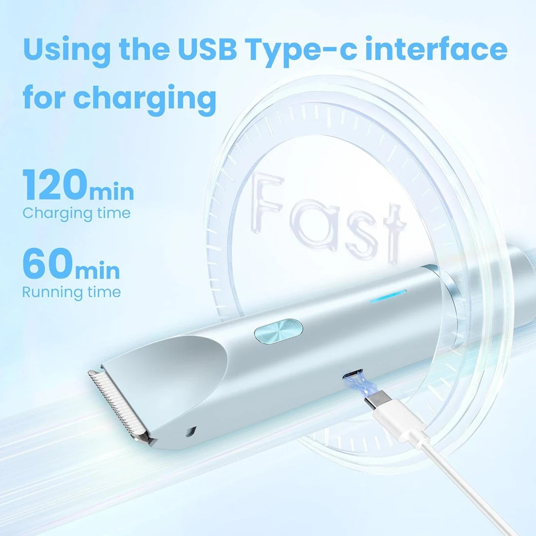 【SELL FAST 】Dual Head Electric Razor Bikini Trimmer 2 in 1 IPX7 Waterproof, Dry& Wet Use Painless,For Women for Private Area