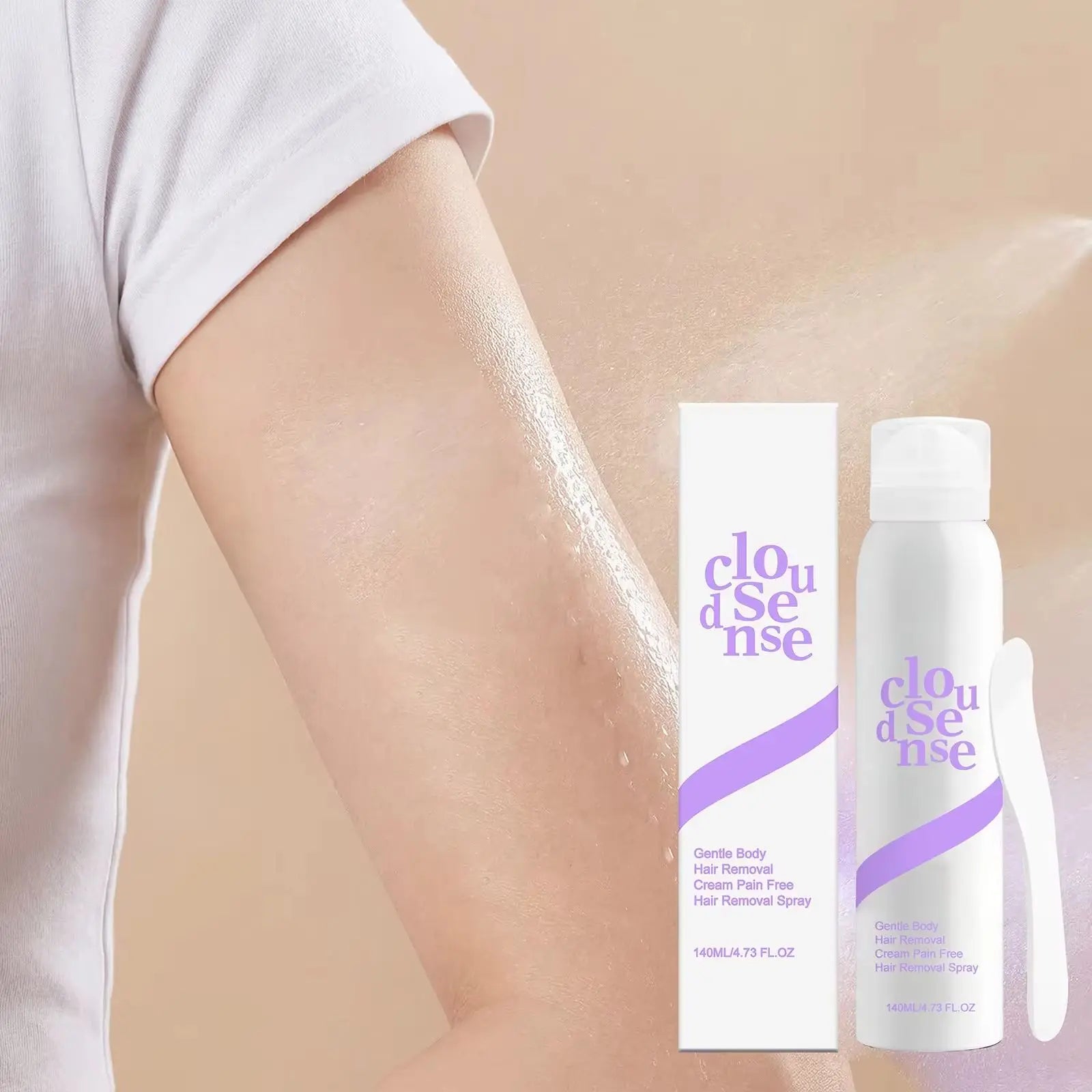 Full Body Hair Removal Spray Soothing Redness Inhibit Hair Growth Moisturizing Smoothing Refreshing Painless Hair Removal Spray