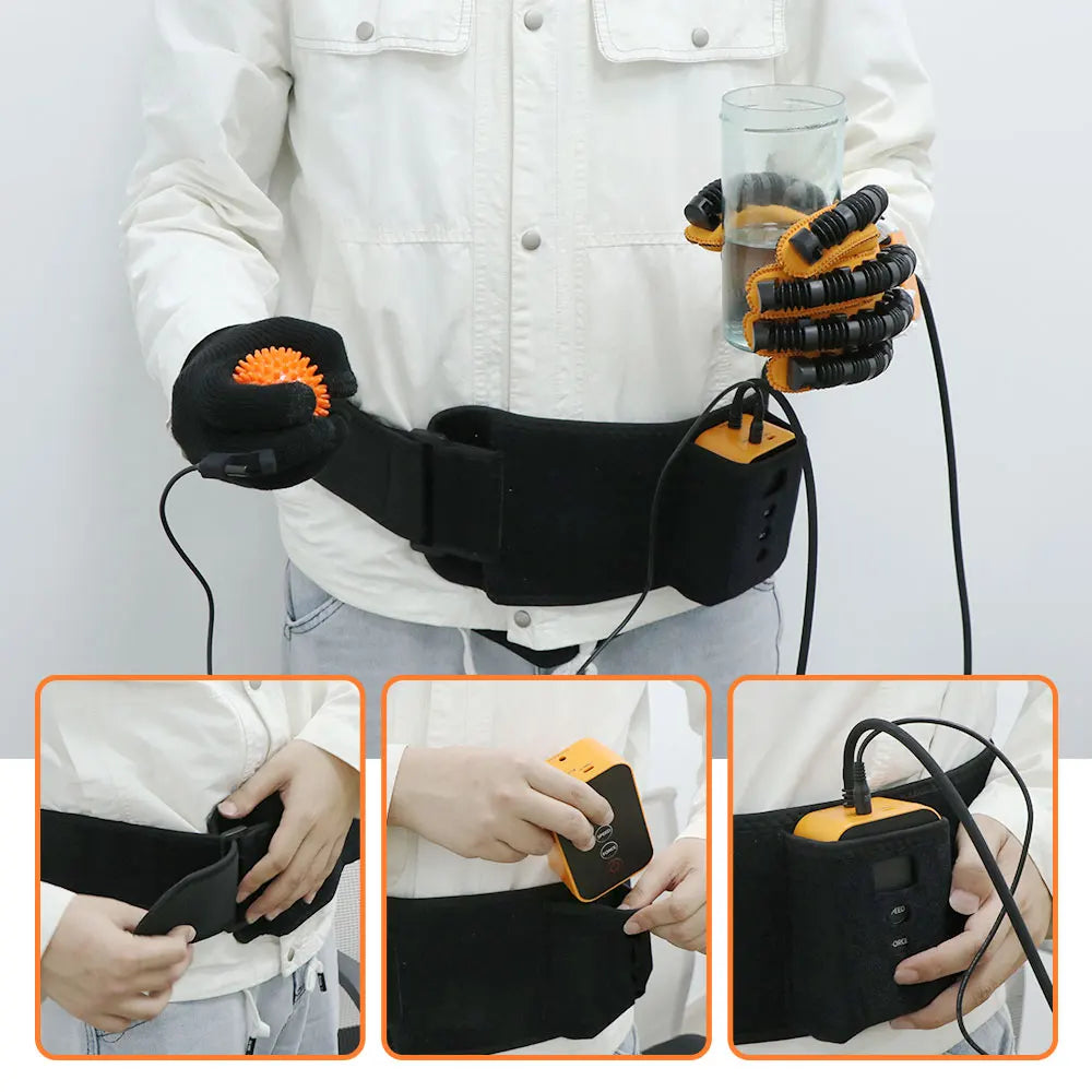 Portable Hand Rehabilitation Robot Rehabilitation Training Glove Hemiplegia Devices Stroke Recovery Equipment Hand Trainer