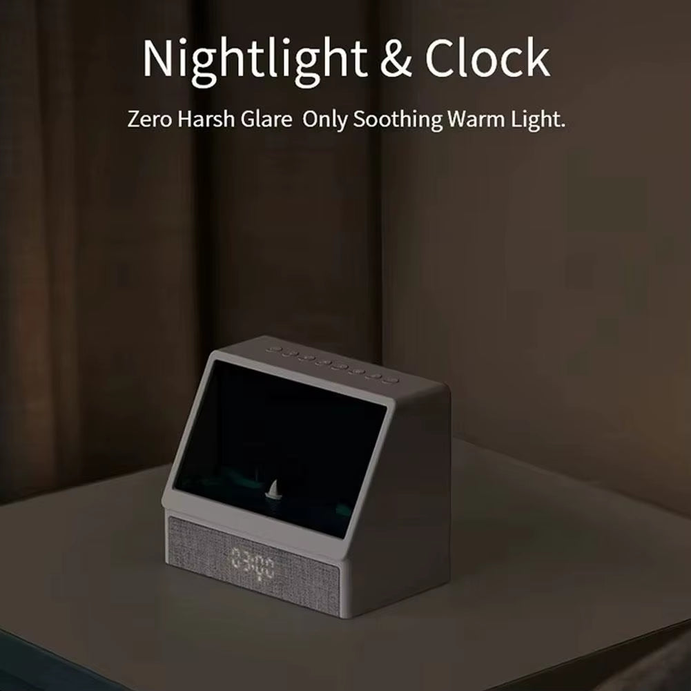 Bluetooth Sunrise Alarm Clock Table Light White Noise Wake up Light with 12 Sounds Dimmable Sleep Clock for Adults Kids Bedroom