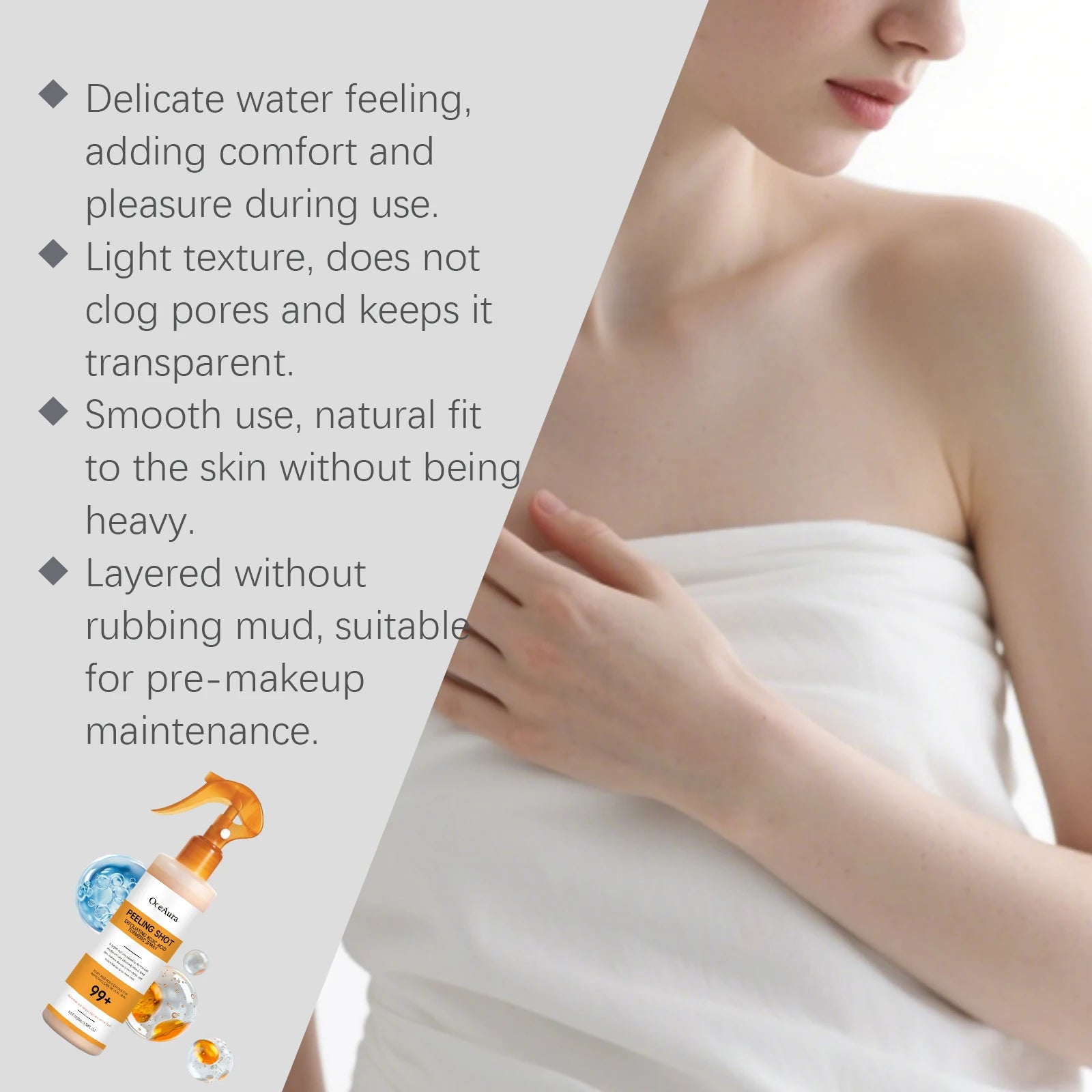 Kojic Acid Turmeric Foot Peeling Spray Dead Skin Remover Callus Softener Odor Control Repair Dry Crack Foot Exfoliating Spray