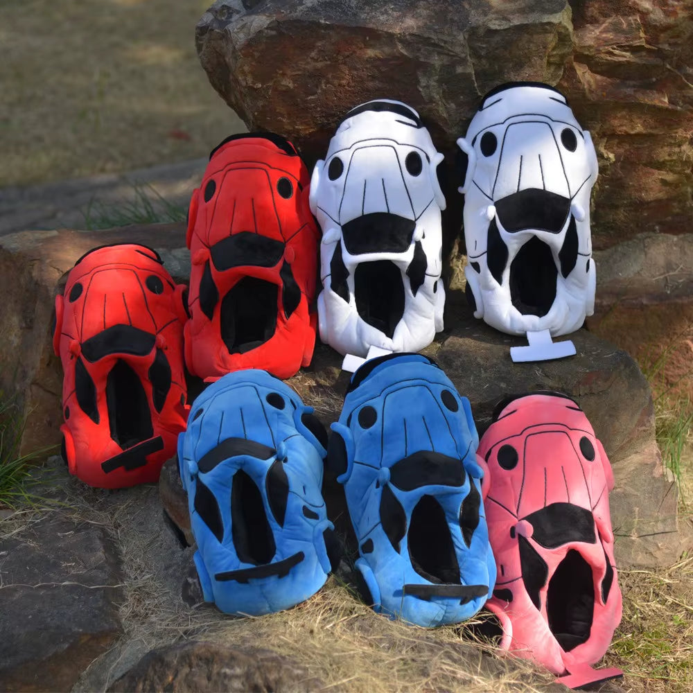 Unisex Customized Super Soft Plush Indoor Slippers New Design Car-Style Comfortable Home Slippers Summer Winter EVA Cotton