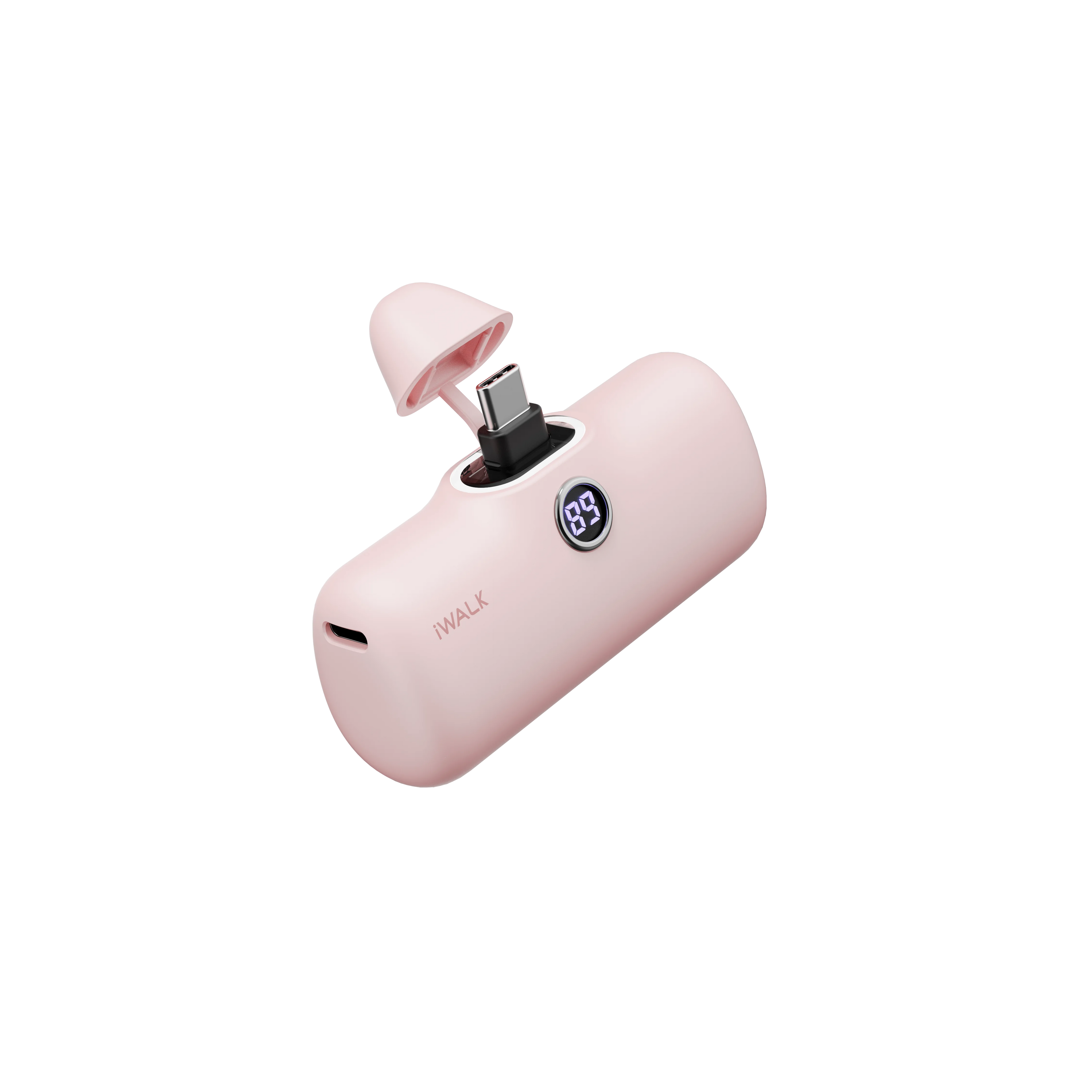 Capsule Pocket Mini Power Bank Portable 4800Mah Fast Charging Power Bank Digital Display Suitable for Iphone Lightning