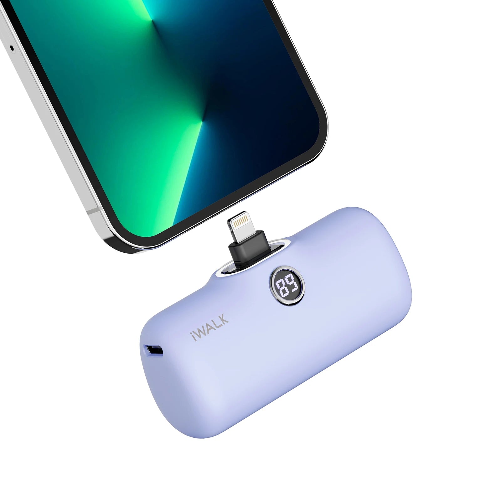 Capsule Pocket Mini Power Bank Portable 4800Mah Fast Charging Power Bank Digital Display Suitable for Iphone Lightning