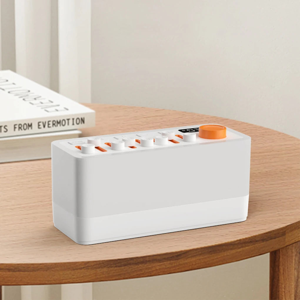 Noise Machine for Sleep with Immersive Sound Effects and Colorful Night Lights White Noise Machine