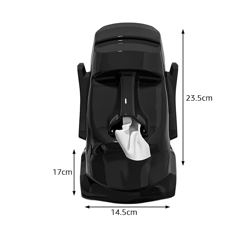 Household Tissue Box Creative Stone Figure Paper Towel Box Glasses Earphone Storage Rack Living Room Bedroom Table Decorative